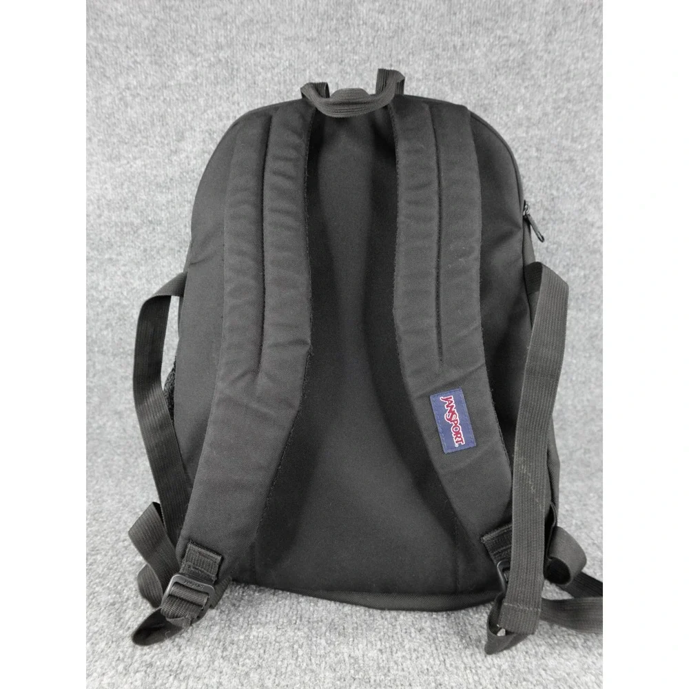 Jansport‎ Black Cordura Backpack Classic Style School Travel Bag